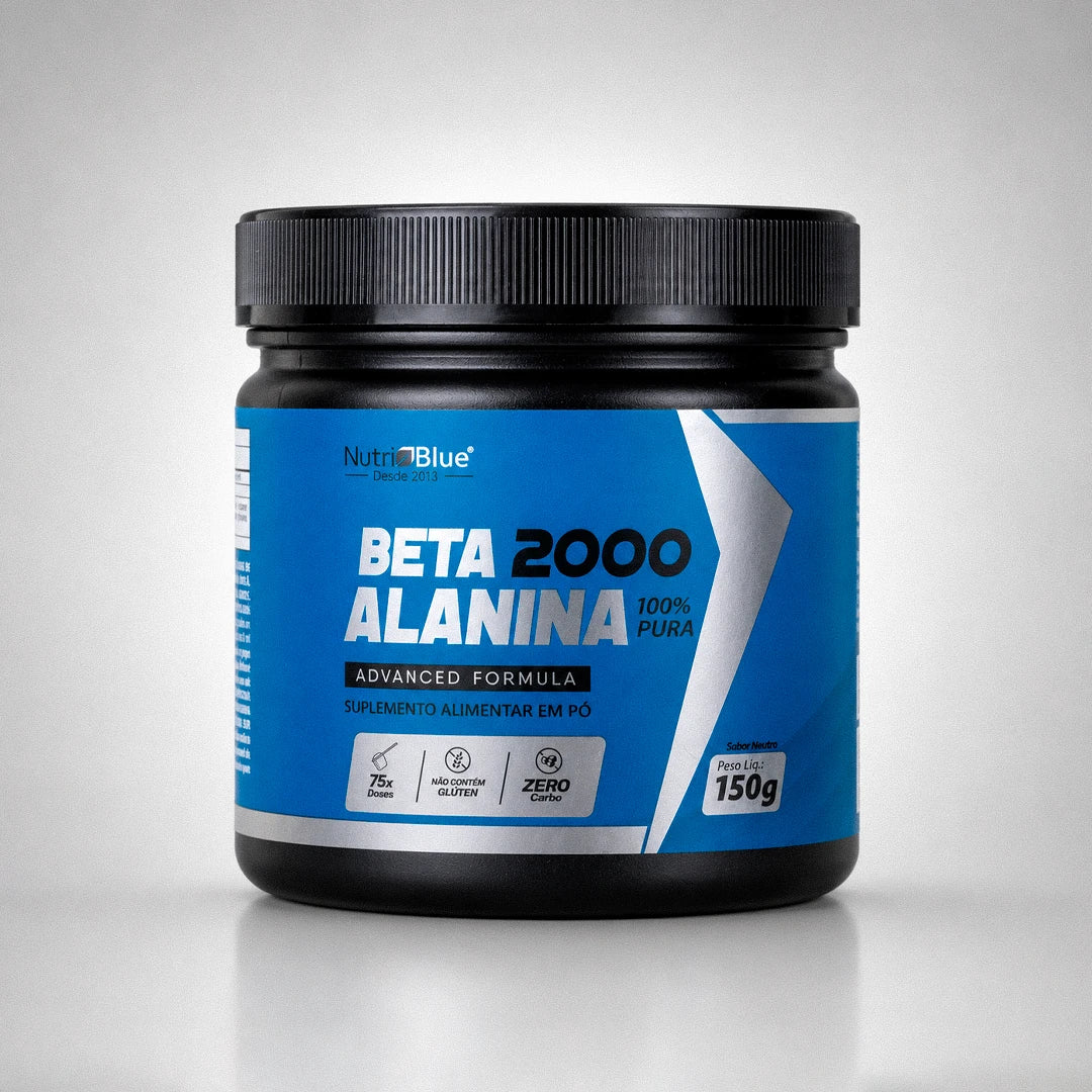 Beta-Alanina 100% Pura Nutriblue - 150 g - Suplemento em Pó Sem Aditivos