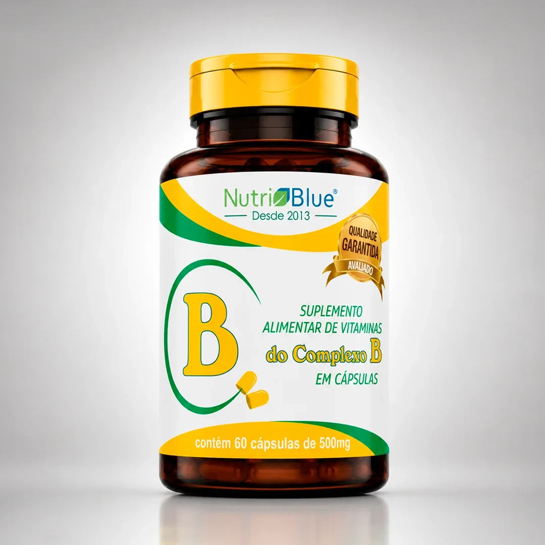 Complexo B Nutriblue | Suplemento com as 8 Vitaminas do Complexo B em Cápsulas, 60 Cápsulas