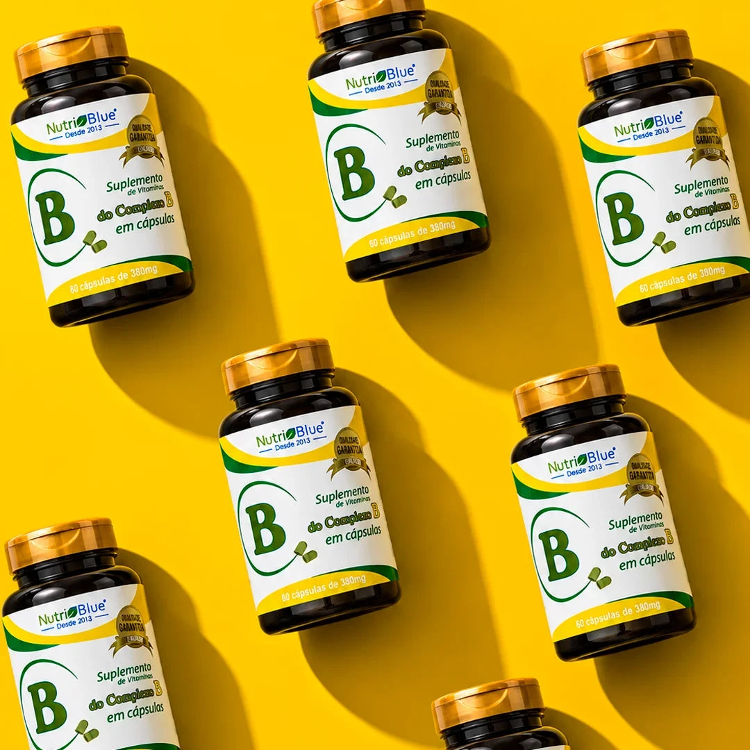 Complexo B Nutriblue | Suplemento com as 8 Vitaminas do Complexo B em Cápsulas, 60 Cápsulas