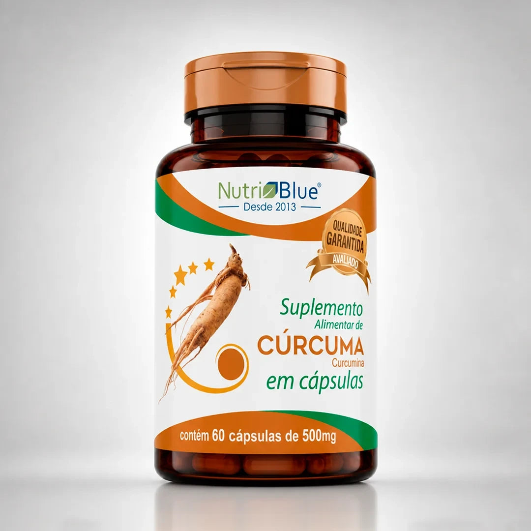 Cúrcuma Nutriblue | Suplemento de Extrato Padronizado de Cúrcuma com Curcuminoides, 60 Cápsulas