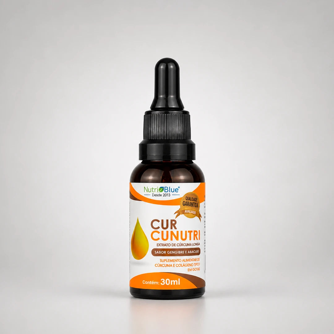 Curcunutri Colágeno Tipo II com Cúrcuma Longa em Gotas | Suplemento Articular | Nutriblue