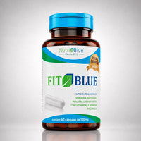FitBlue Nutriblue - 60 Cápsulas - Suplemento com Spirulina, Psyllium e Vitaminas