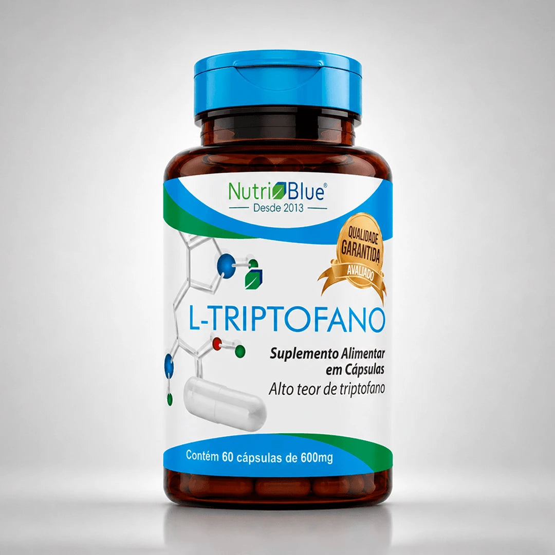 L-Triptofano Nutriblue | Suplemento de L-Triptofano Puro 250 mg, 60 Cápsulas