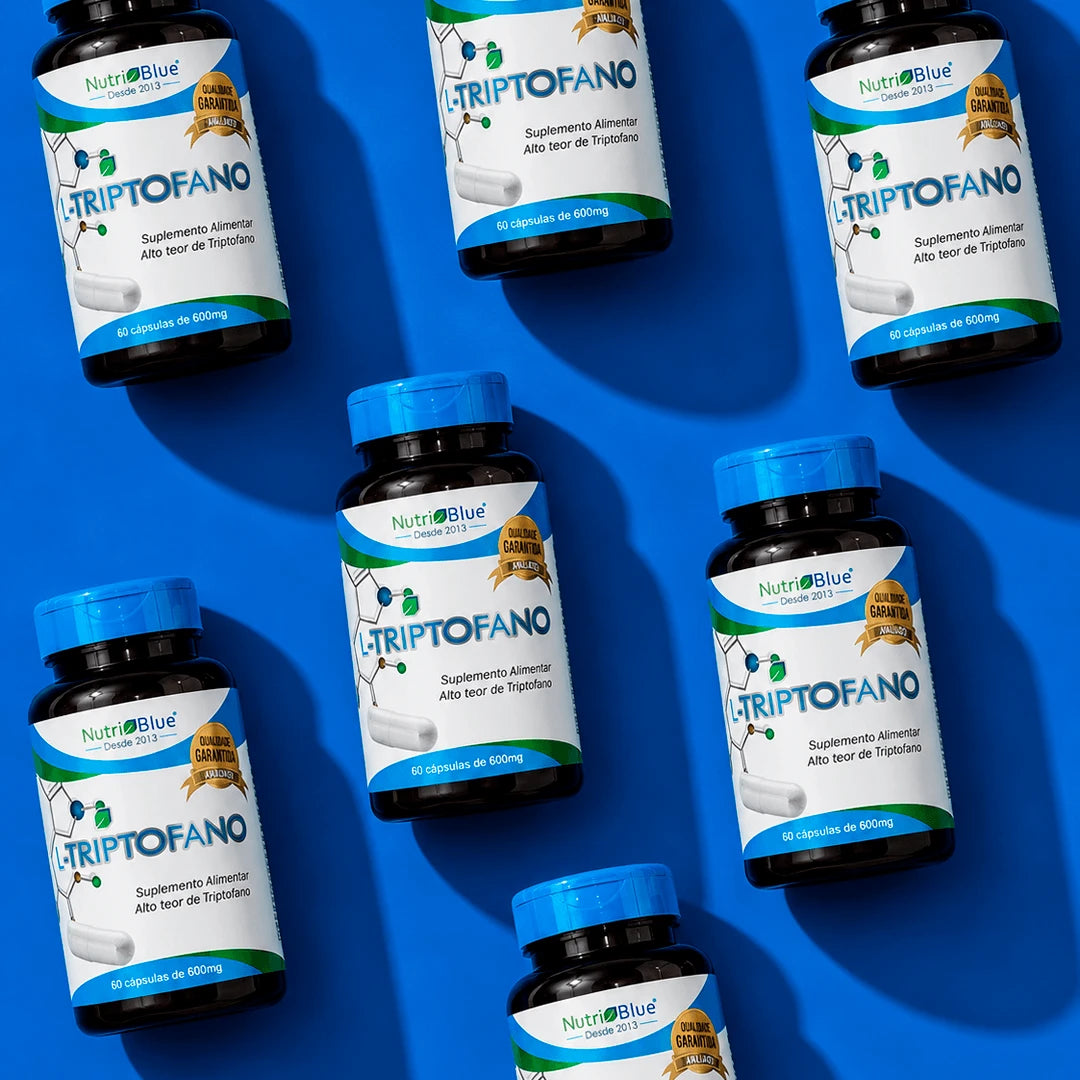 L-Triptofano Nutriblue | Suplemento de L-Triptofano Puro 250 mg, 60 Cápsulas