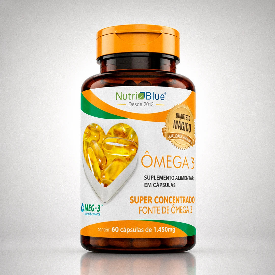 Ômega 3 Superconcentrado Nutriblue | EPA 660mg + DHA 440mg | MEG-3
