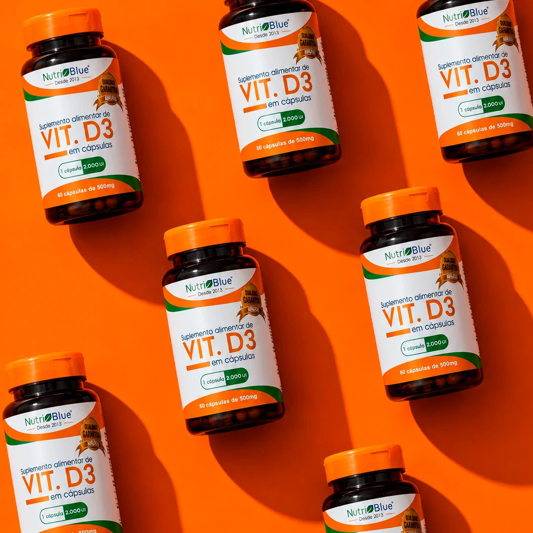 Vitamina D3 Nutriblue | Suplemento de Vitamina D3 2.000 UI, 60 Cápsulas