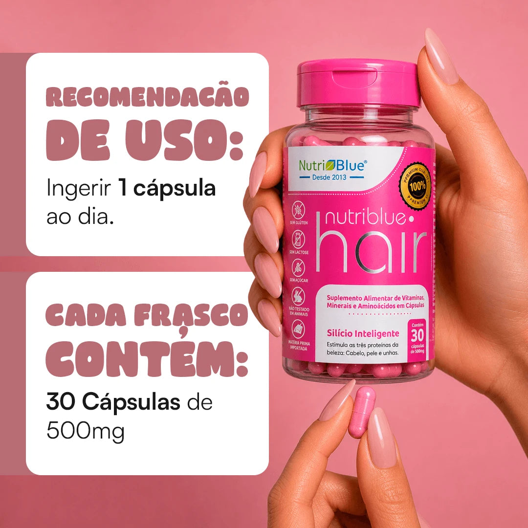 Recomendacao de Uso Nutriblue Hair