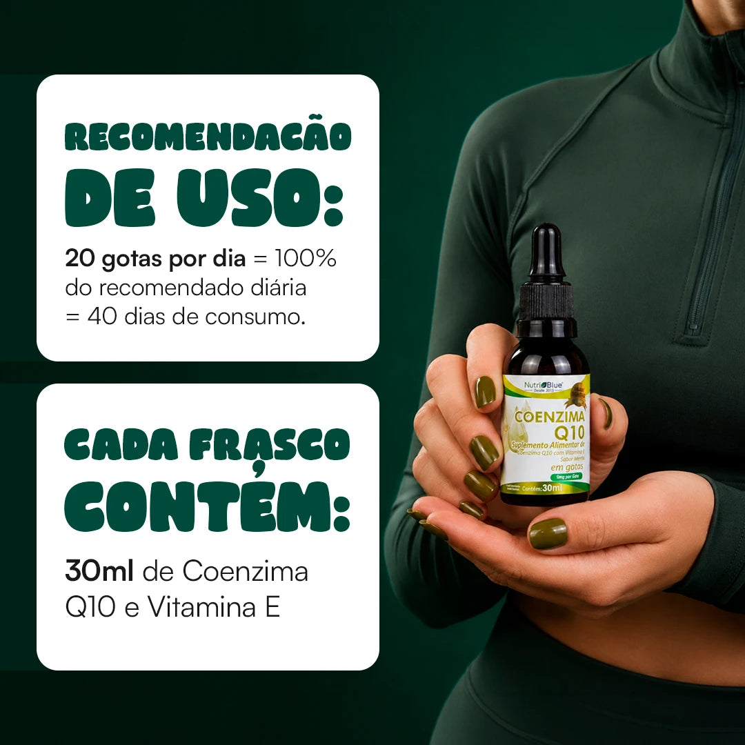 Recomendacao de uso Coenzima Q10 Gotas