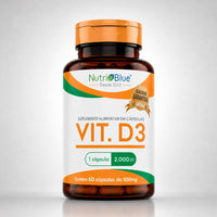Vitamina D3 Nutriblue | Suplemento de Vitamina D3 2.000 UI, 60 Cápsulas