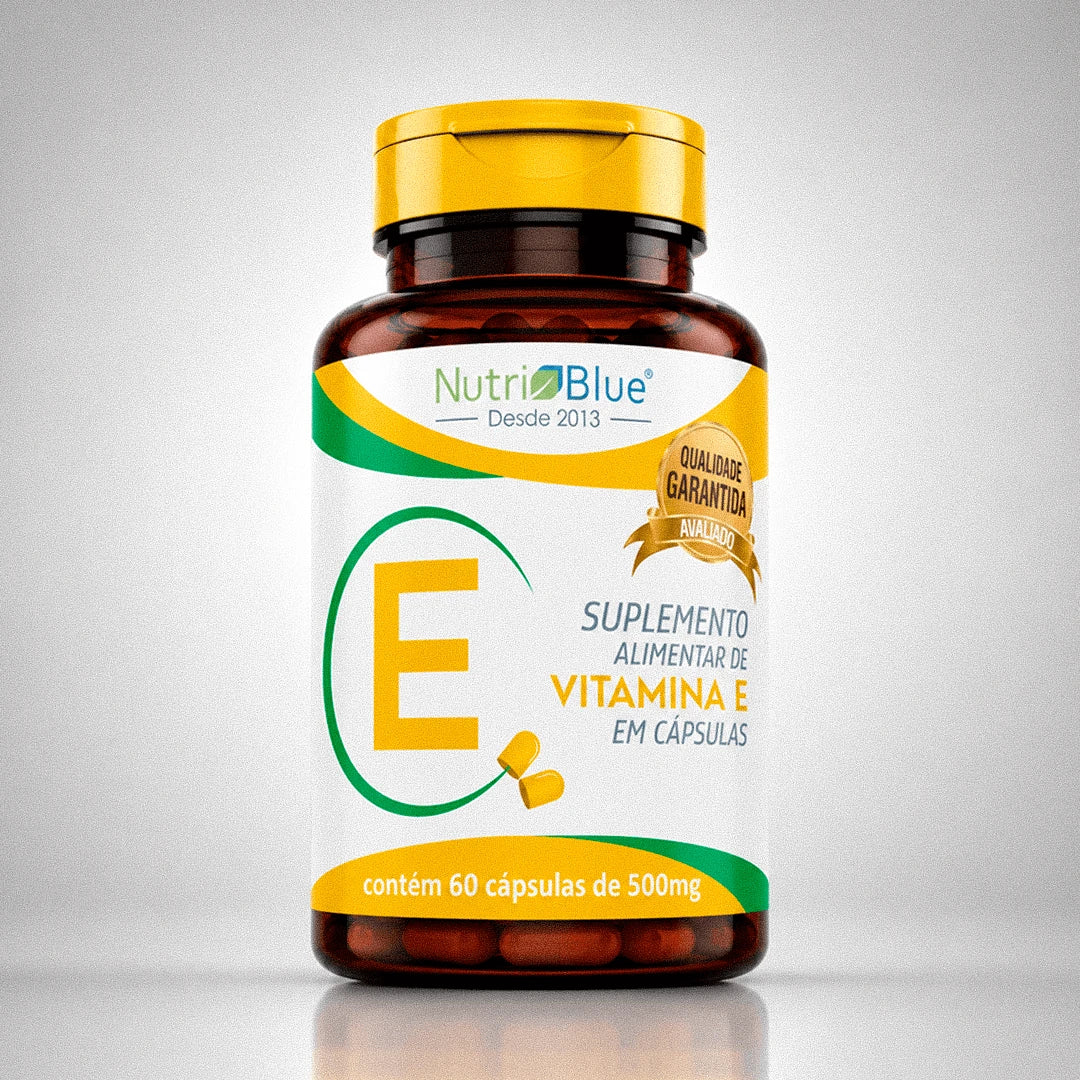 Vitamina E Nutriblue | Suplemento Antioxidante de Vitamina E, 60 Cápsulas
