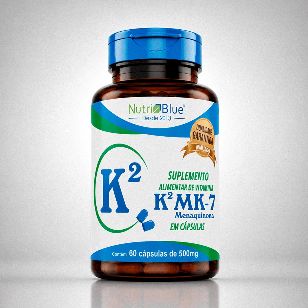 Vitamina K2 MK-7 Nutriblue | Suplemento para Saúde Óssea com 60 Cápsulas